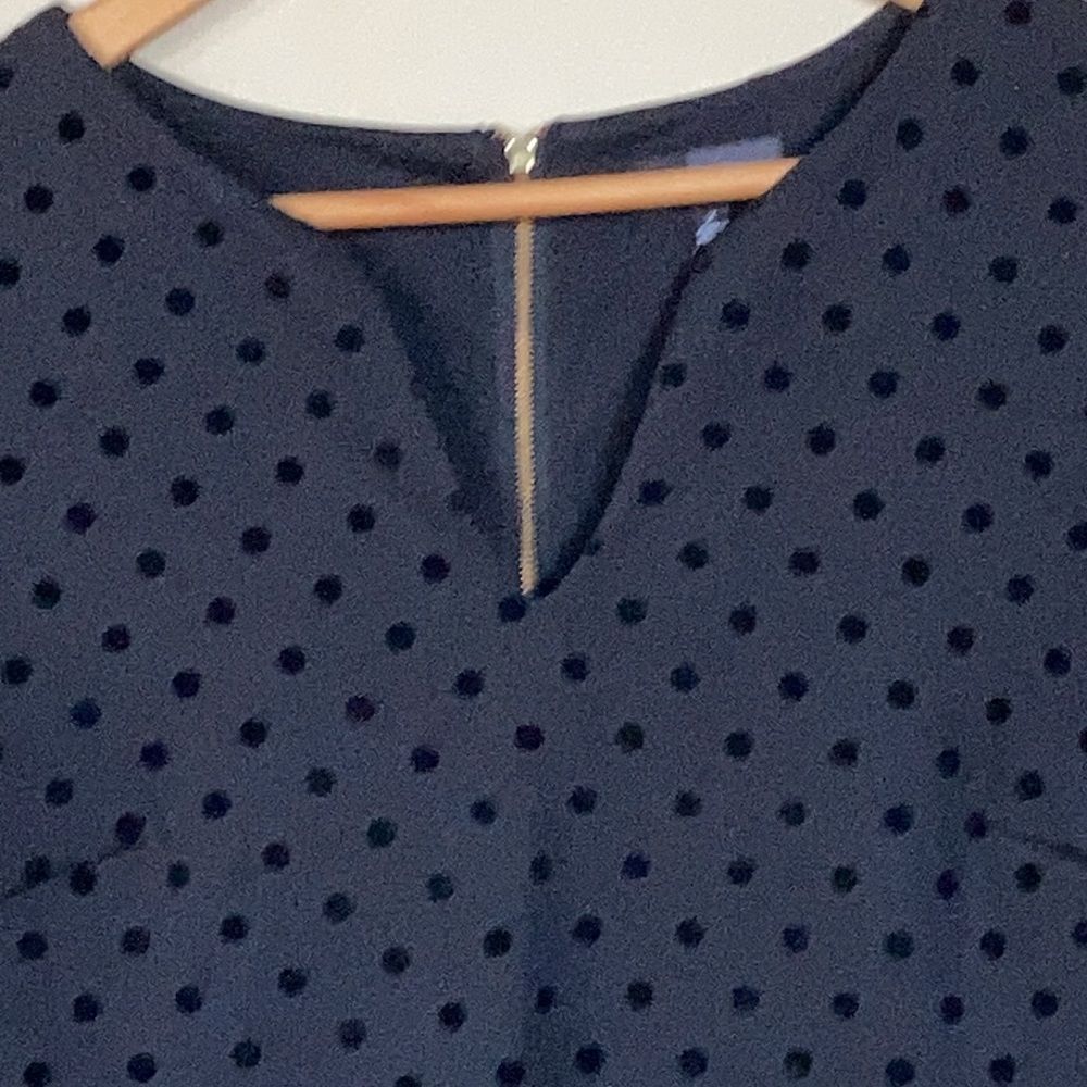 }{ LBD The Limited Beautiful Black on Black Polka Dot Dress Size 2
